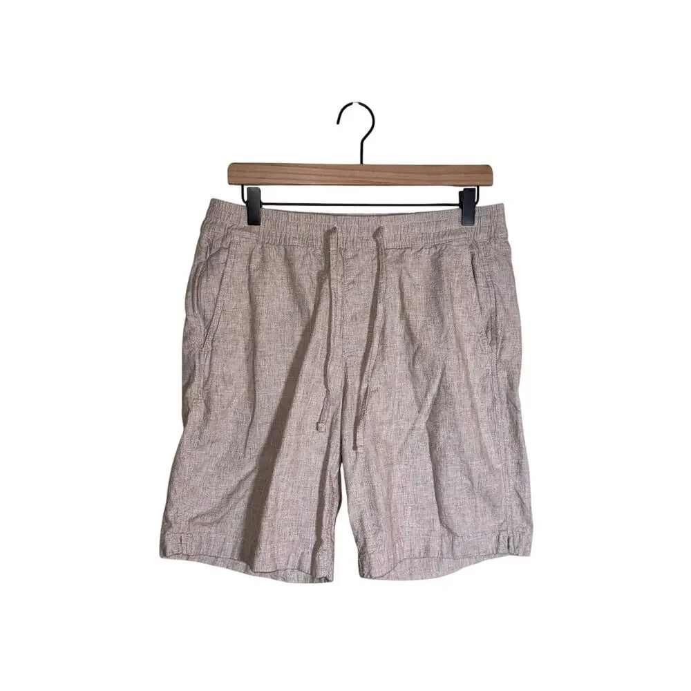 ABERCROMBIE & FITCH men’s linen blend vacation resortwear casual shorts M